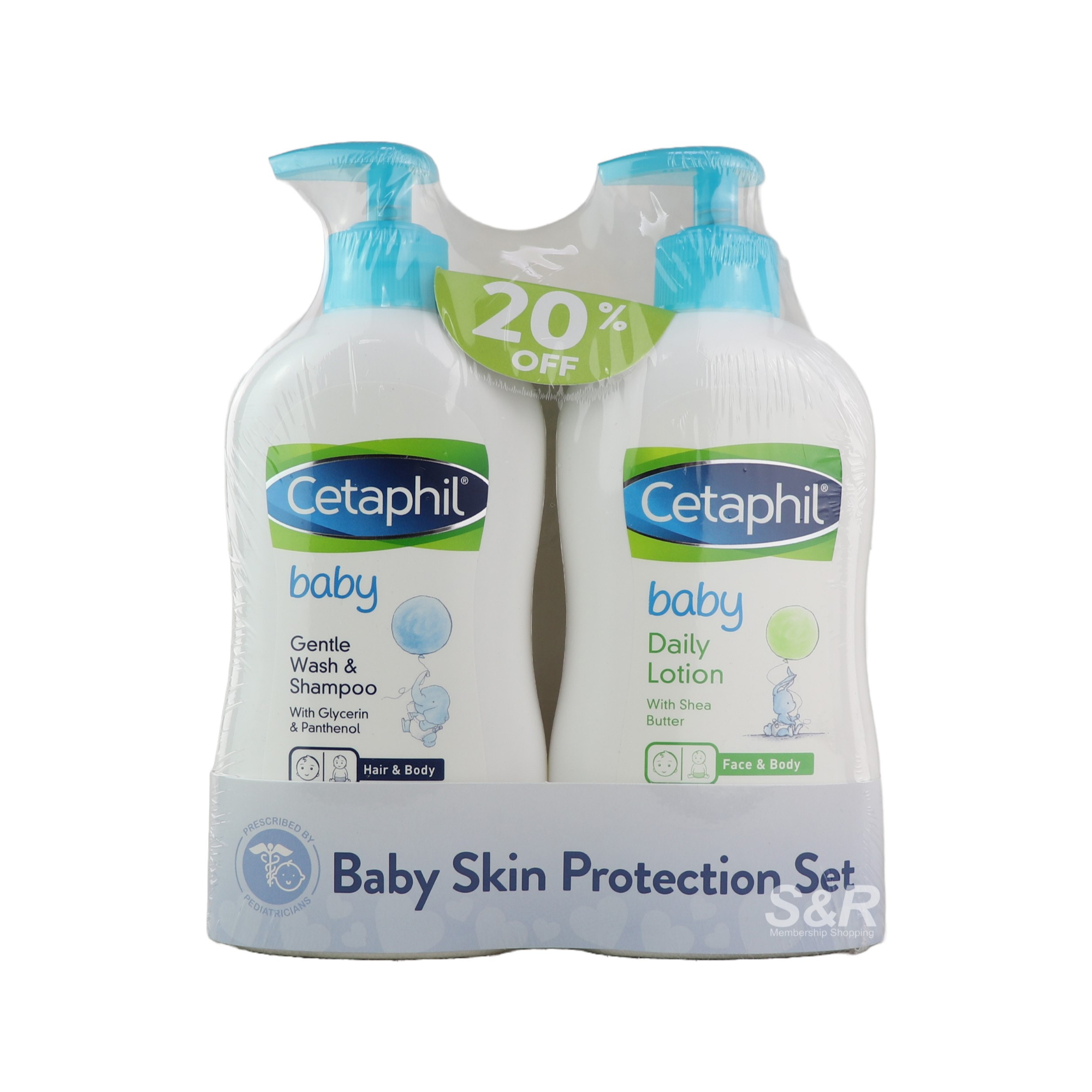 Cetaphil Baby Skin Protection Set (400mL x 2pcs)